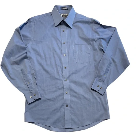 Stafford | Shirts | Stafford Button Down Long Sleeve Solid Blue Fitted Dress Shirt Size 6 3435 | Poshmark Stafford | Shirts | Stafford Button Down Long Sleeve Solid Blue Fitted Dress Shirt Size 6 3435 | Poshmark